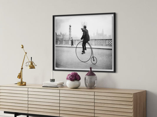 Penny Farthing Bugle by Fox Photos | Getty Images Fine Art Print | The Picturalist