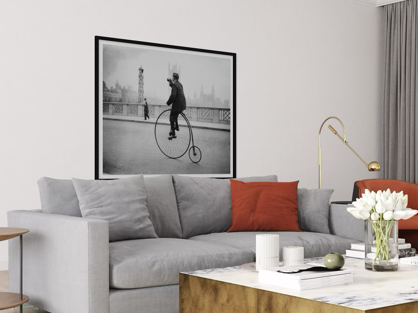 Penny Farthing Bugle by Fox Photos | Getty Images Fine Art Print | The Picturalist
