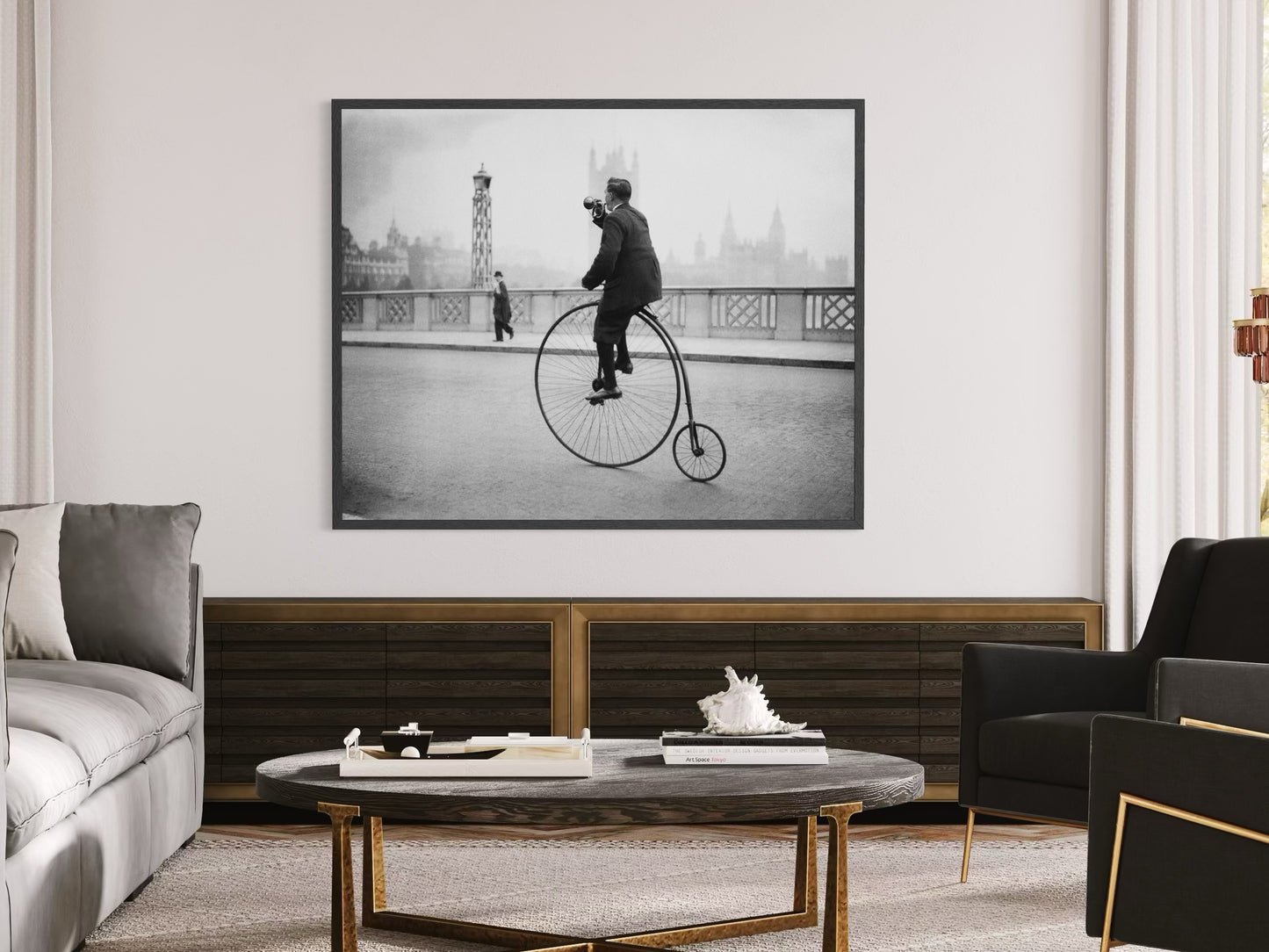 Penny Farthing Bugle by Fox Photos | Getty Images Fine Art Print | The Picturalist