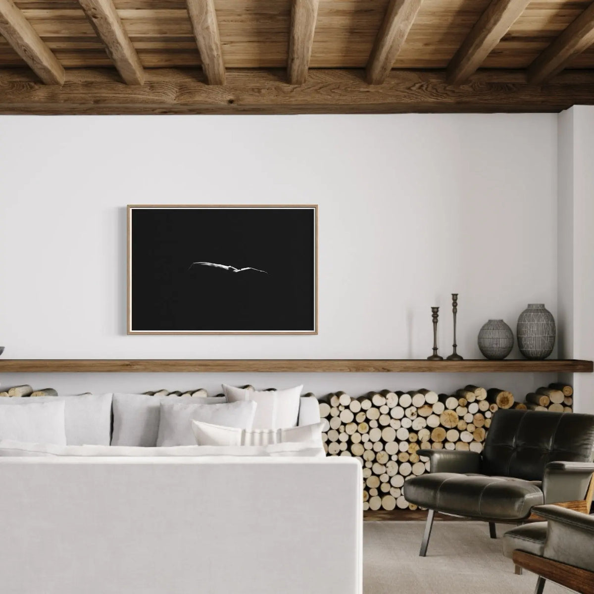 Nude in Water by Enric Gener styled in a contemporary interior setting