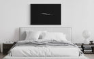 Nude in Water by Enric Gener displayed in a modern  bedroom interior