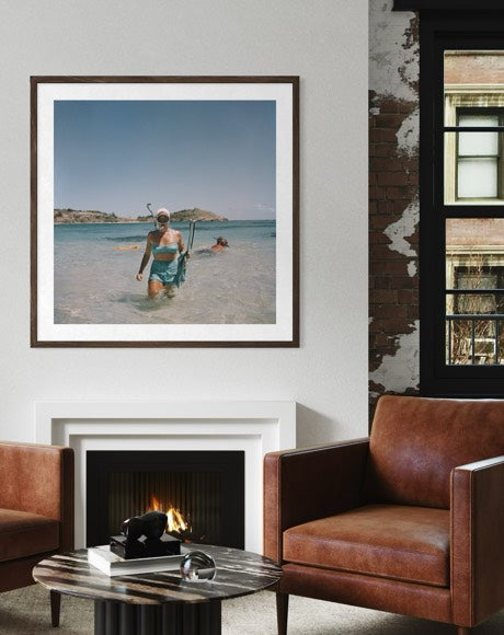 Artist: Slim Aarons
Collection: Getty Images Gallery
Location: Antigua, Caribbean
Subject: Snorkeling, luxury travel, beach lifestyle, resort culture
Style: Luxury lifestyle photography, travel photography, coastal photography
Suitable Spaces: Coastal homes, boutique hotels, resorts, spas, yacht clubs, luxury residences
Medium: Fine art photography, framed art print, museum-quality archival print
Brand: The Picturalist
Primary Intent: Luxury coastal wall art, hospitality art, travel photography for interior