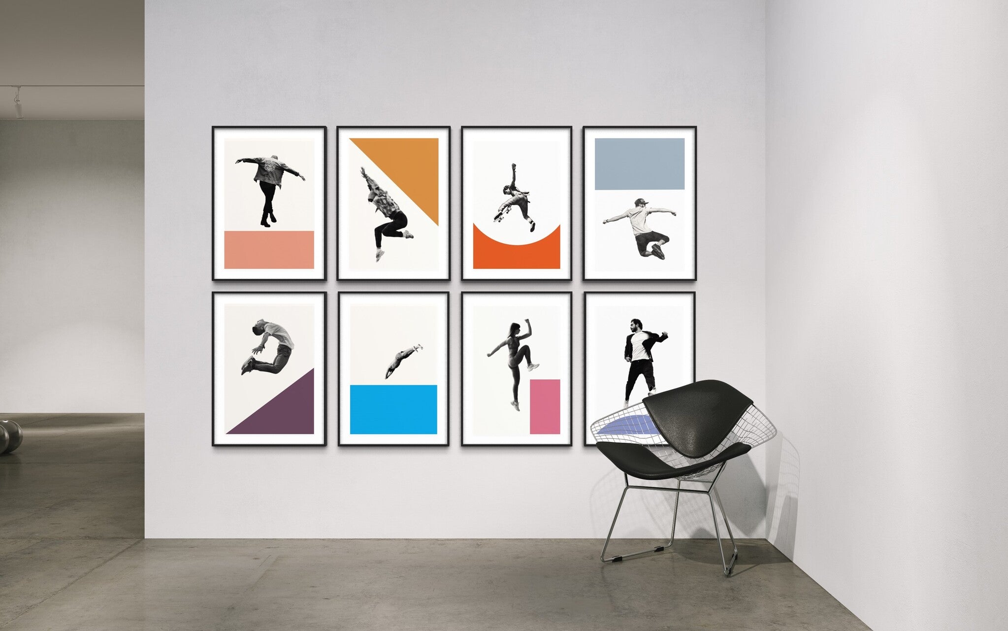 Fit in the Cities 2 by Alejandro Franseschini — pop-art inspired wall art for gyms and training spaces