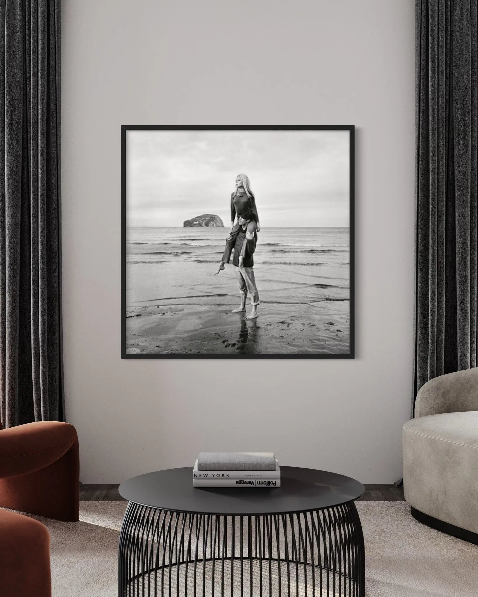 Brigitte Bardot by Jim Gray presented in a curated interior design