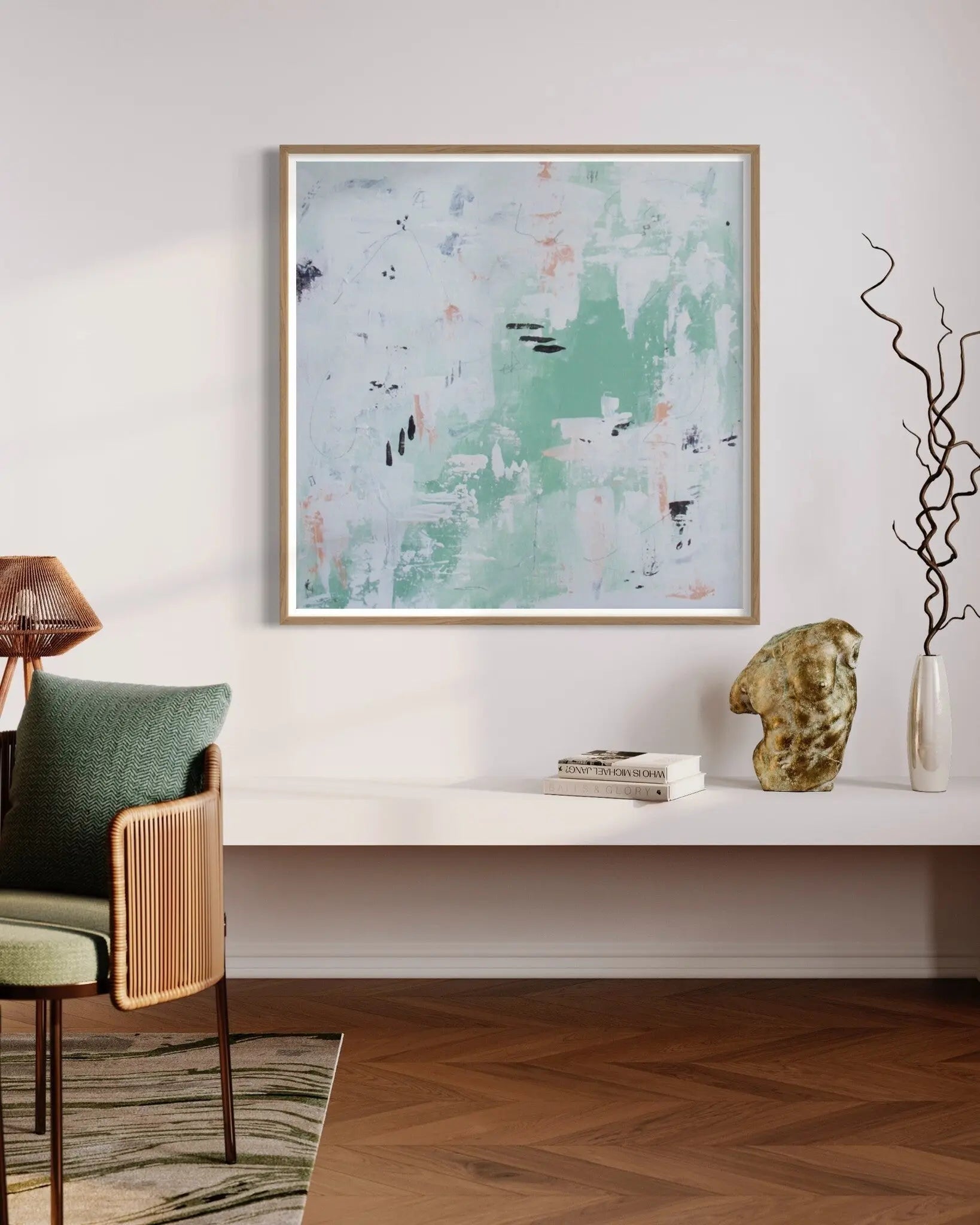 Green Mountain by Chantelle Fulce showcased in a designer room setting