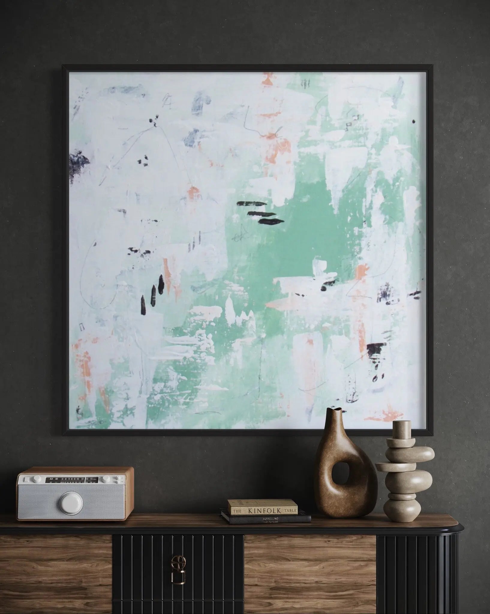 Green Mountain by Chantelle Fulce featured in an elegant interior space