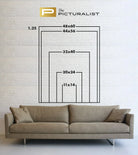 Available framing sizes ratio 1.25 vertical for Gala, The Picturalist