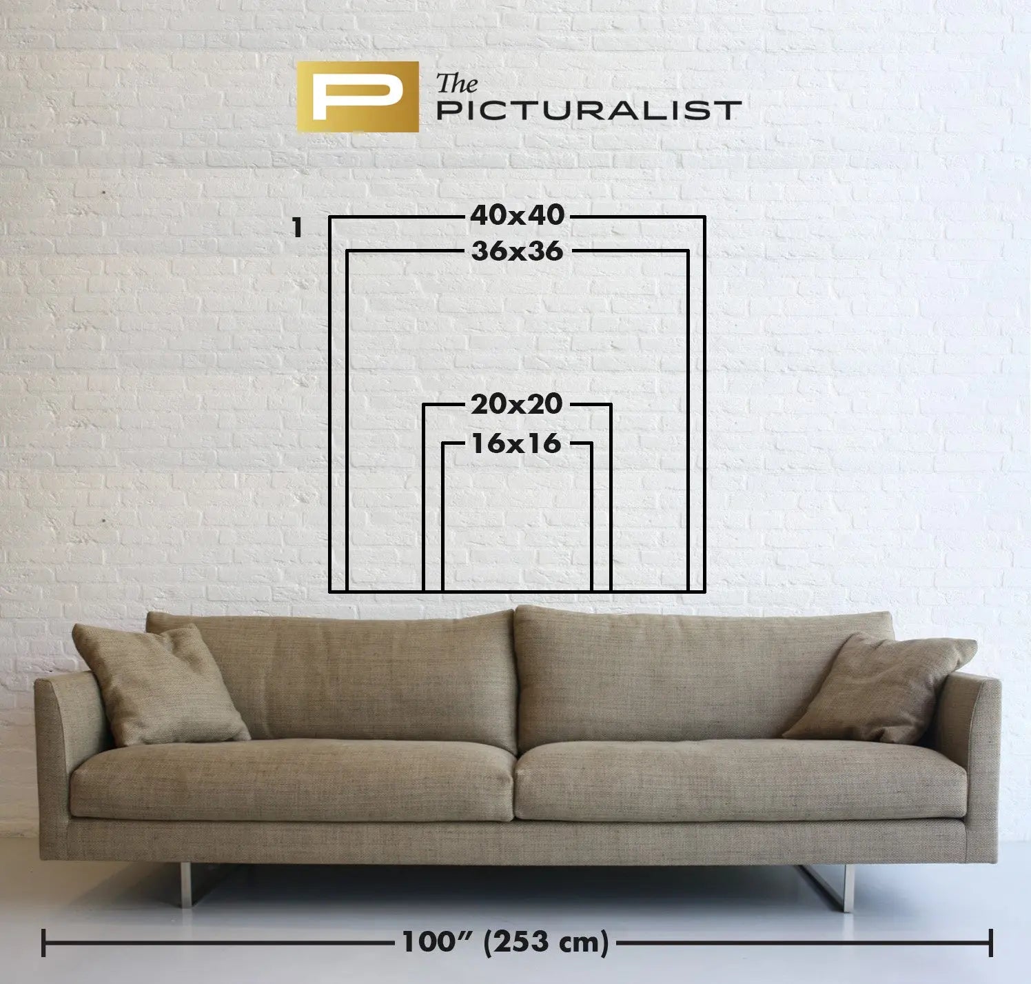 Available framing sizes ratio 1 square for Hulk vs Bart, The Picturalist