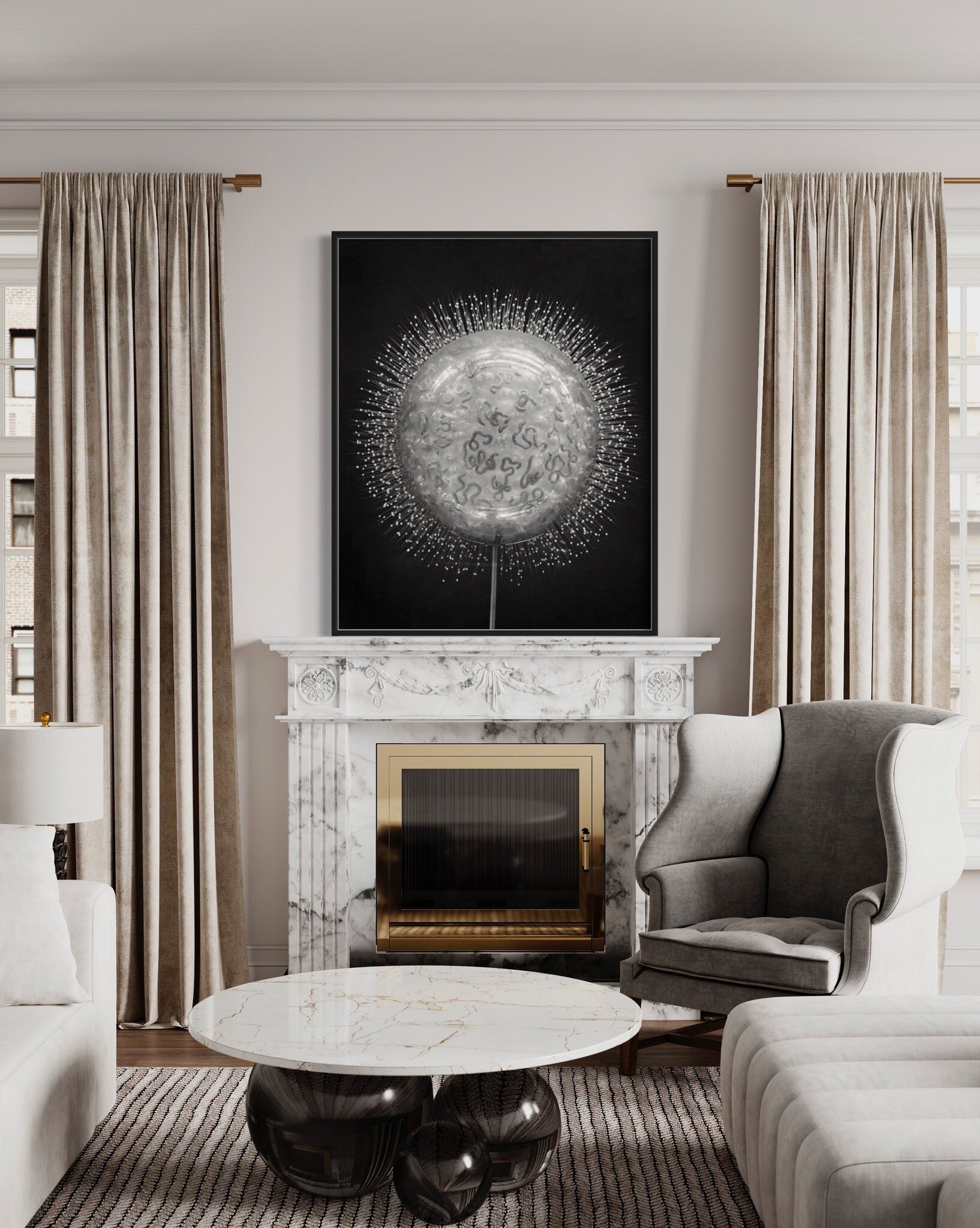 Crystal Radiolarian Elegance Framed art print The Picturalist_6129