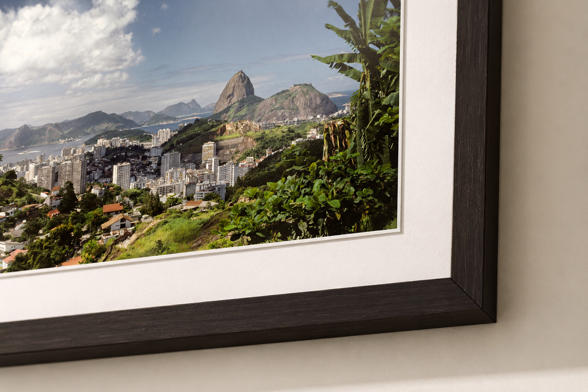Framed art crafted to complete the room