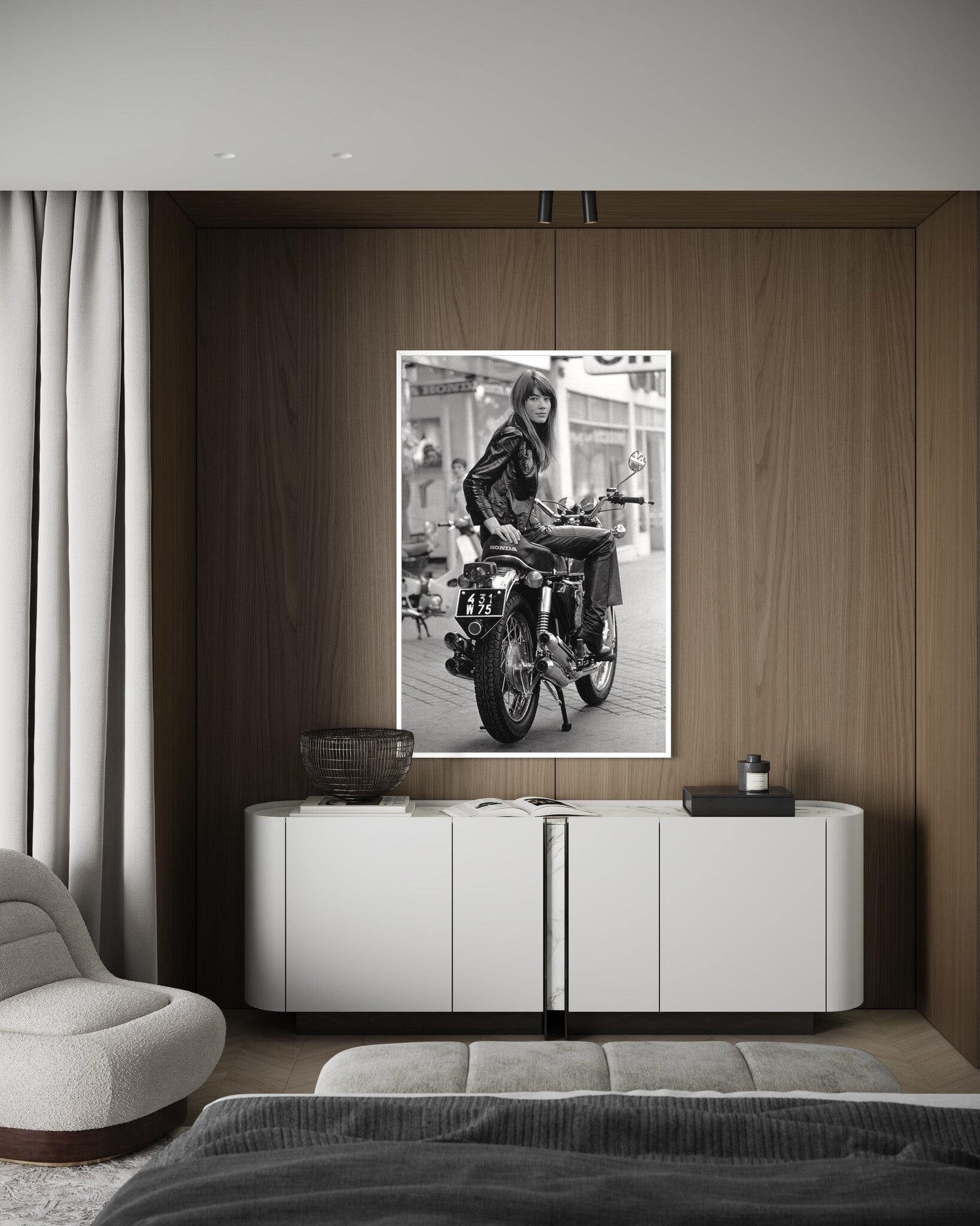 Iconic French vintage photograph framed and styled by The Picturalist