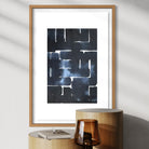 Mind Architecture by Marie Adeline featured in a clean hallway gallery display, ideal for real estate staging art and curated art collections for high-end properties.