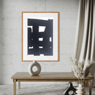 Mind Framework by Marie Adeline framed in a hotel lounge, framed art for hospitality and curated art for hotels with turnkey art solutions by The Picturalist