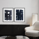 Mind Framework by Marie Adeline framed in a hotel lounge, framed art for hospitality and curated art for hotels with turnkey art solutions by The Picturali