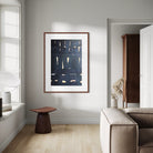 Perceptual Shift by Marie Adeline framed in a contemporary living room, showcasing designer-grade wall decor and tailored art solutions for modern interiors.