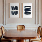 Psychic Shadow by Marie Adeline in a refined dining space, enhancing high-end interior design with bespoke art prints and The Picturalist custom framing