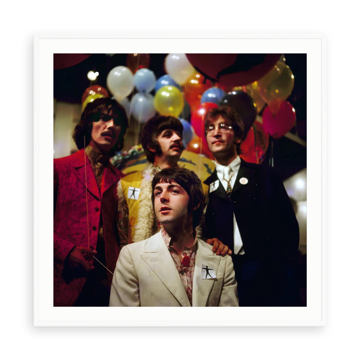 All You Need Is Love by BIPS — illustrative matte-white framed paper print with white mat; proportions vary by size.