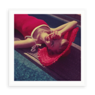 Sunbathing by Hulton Archive — illustrative matte-white framed paper print with white mat; proportions vary by size.