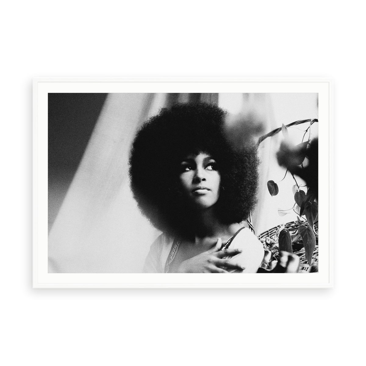 Marsha Hunt by Evening Standard — illustrative matte-white framed paper print with white mat; proportions vary by size.
