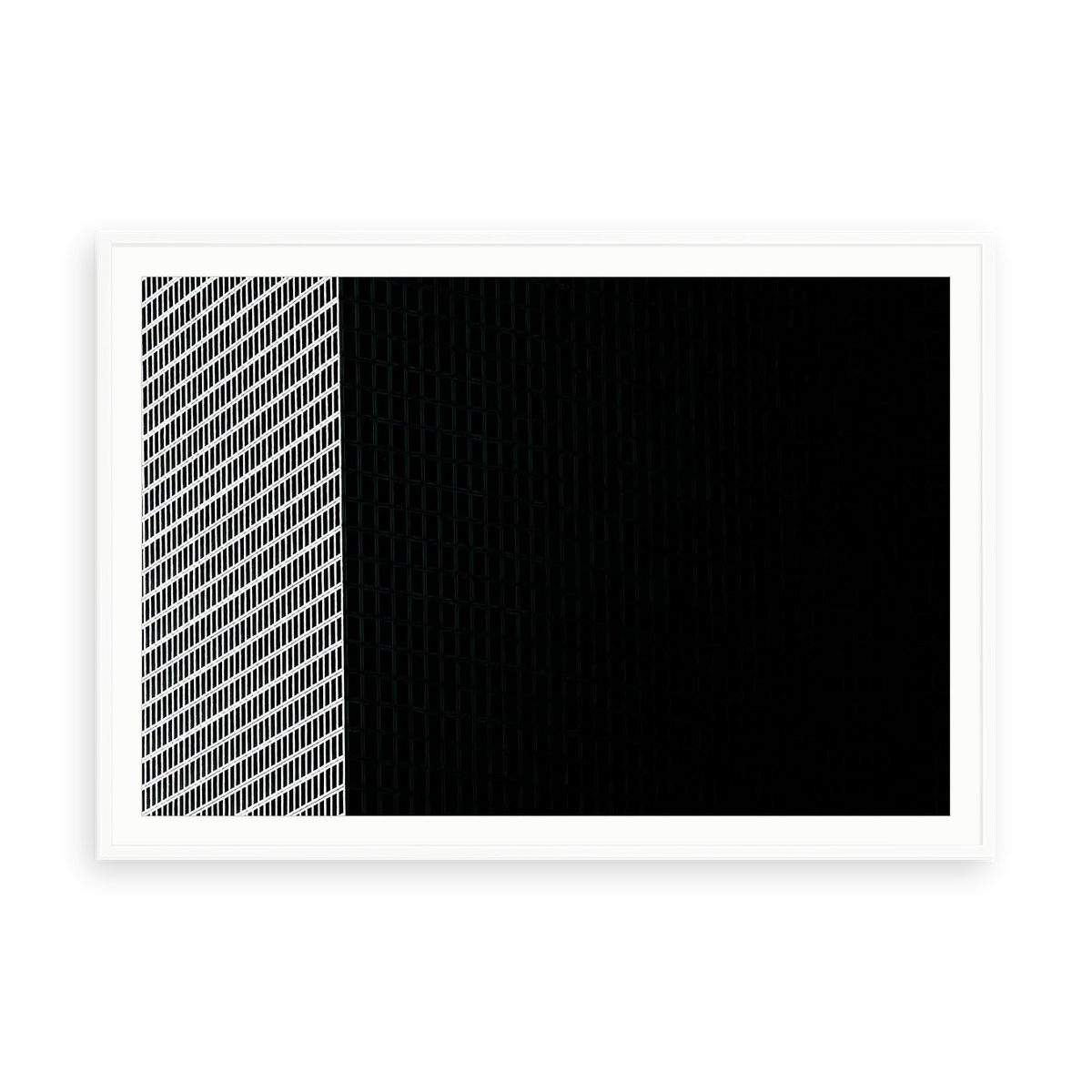 Office by Tal Paz-Fridman — illustrative matte-white framed paper print with white mat; proportions vary by size.
