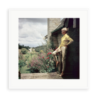 Illustrative matte-white framed preview with white inner border of The Mason's Estate Kenya by Slim Aarons. Proportions vary by size.
