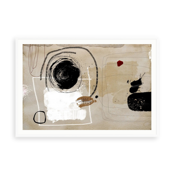 Antidote of Love by Alejandro Franseschini — illustrative matte-white framed paper print with white mat; proportions vary by size.