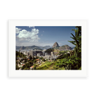 Illustrative matte-white framed preview with white inner border of Rio de Janeiro Brazil by Slim Aarons. Proportions vary by size.