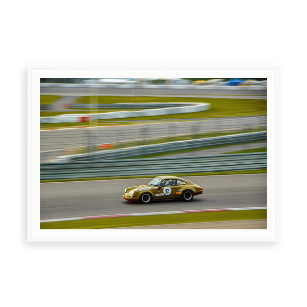 Apex 92 Porsche 911 Classic Porsche 911 — illustrative matte-white framed paper print with white mat; proportions vary by size.