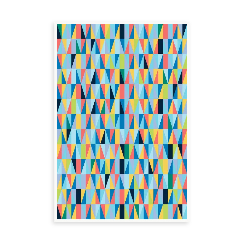 Morning Stories by Alejandro Franseschini — illustrative narrow matte-white framed metal print, no added mat.