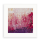 Cuerdas Magenta by Lidia Beiza — illustrative matte-white framed paper print; original artwork and mat preserved.