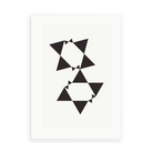 White Tie Modern 1 by Alejandro Franseschini — illustrative matte-white framed preview with a white mat. Proportions vary by size.