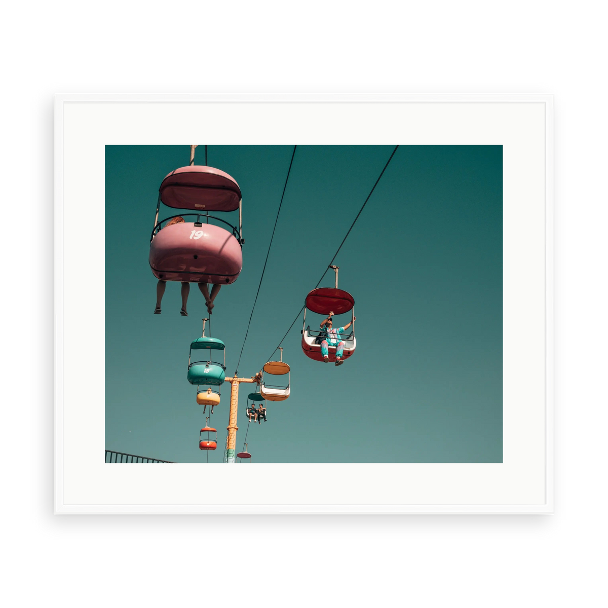 A Beautiful Day by C. Malk — illustrative matte-white framed preview with a white mat. Proportions vary by size.