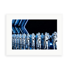 Tk Troopers by B. McGowan — illustrative matte-white framed preview with a white mat. Proportions vary by size.