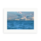 Paralian by Karen Thom — illustrative matte-white framed preview with a white mat. Proportions vary by size.