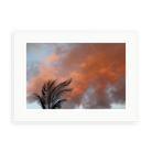 Pause by Karen Thom — illustrative matte-white framed preview with a white mat. Proportions vary by size.