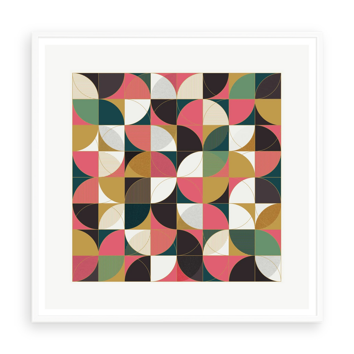 A New Day by Alejandro Franseschini — illustrative matte-white framed preview preserving the original artwork and mat.