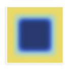 Blue Galaxy by Alejandro Franseschini — illustrative narrow matte-white framed metal print, no added mat.