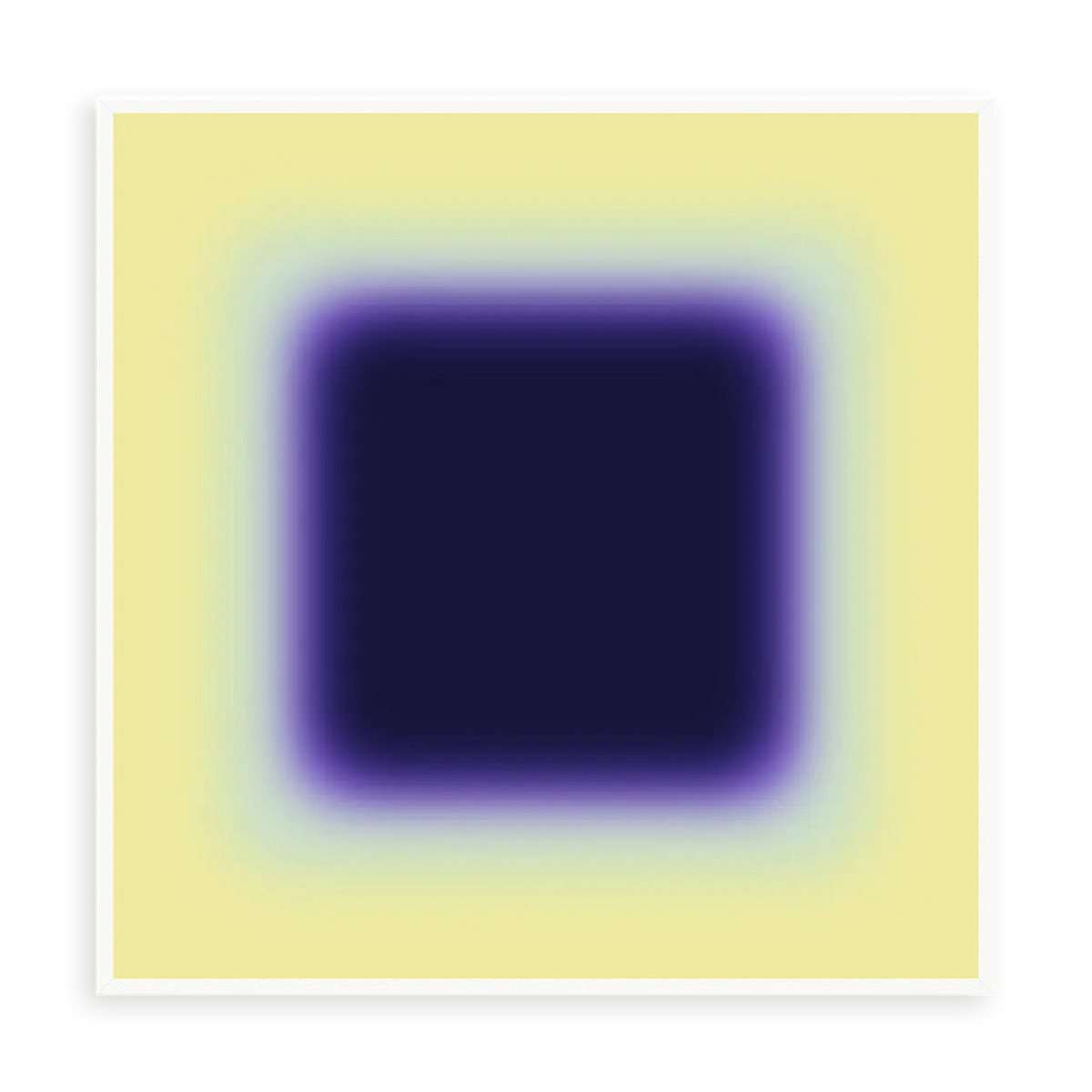 Purple Galaxy by Alejandro Franseschini — illustrative narrow matte-white framed metal print, no added mat.