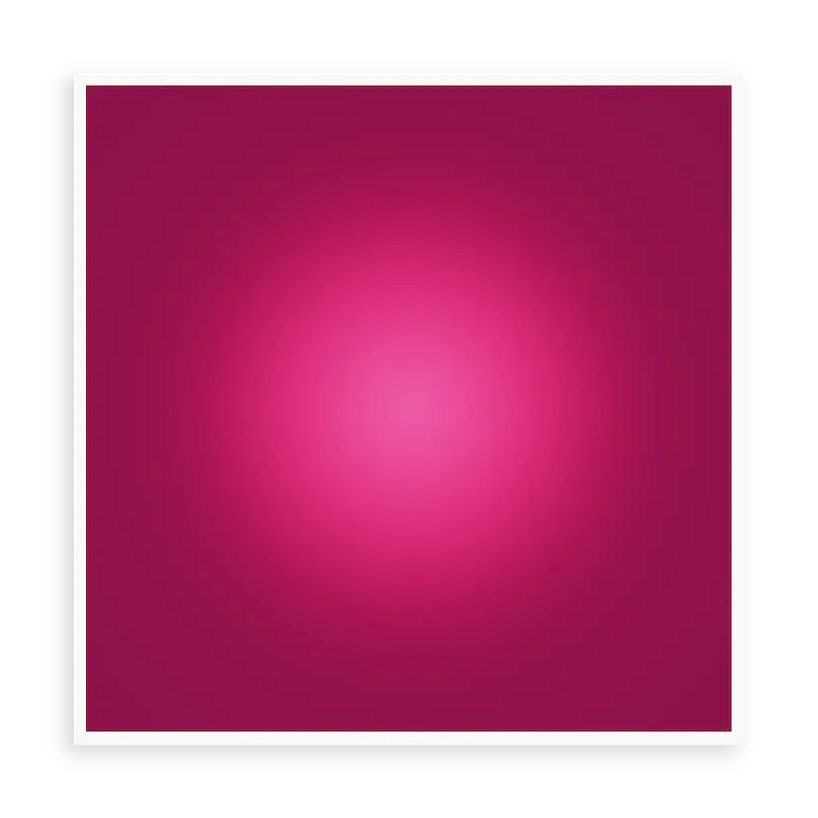 Pink Ruby Halo by Alejandro Franseschini — illustrative narrow matte-white framed metal print, no added mat.