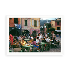 Portofino Cafe 1951 by Thurston Hopkins — illustrative matte-white framed paper print with white mat; proportions vary by size.