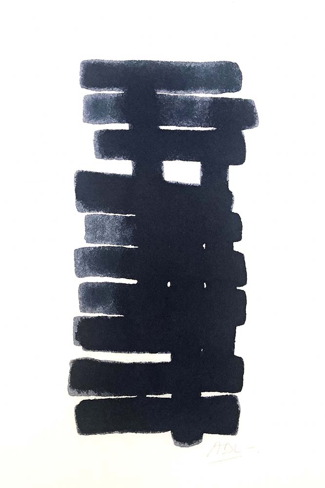 Vertical Balance by Marie Adeline – Minimalist Ink Fine Art Print – The Picturalist Custom Framing – Luxury Wall Art for Interior Designers and Hospitality Projec